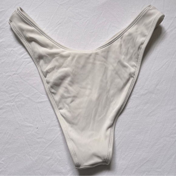 garage high cut ribbed bikini bottom - Picture 3 of 3